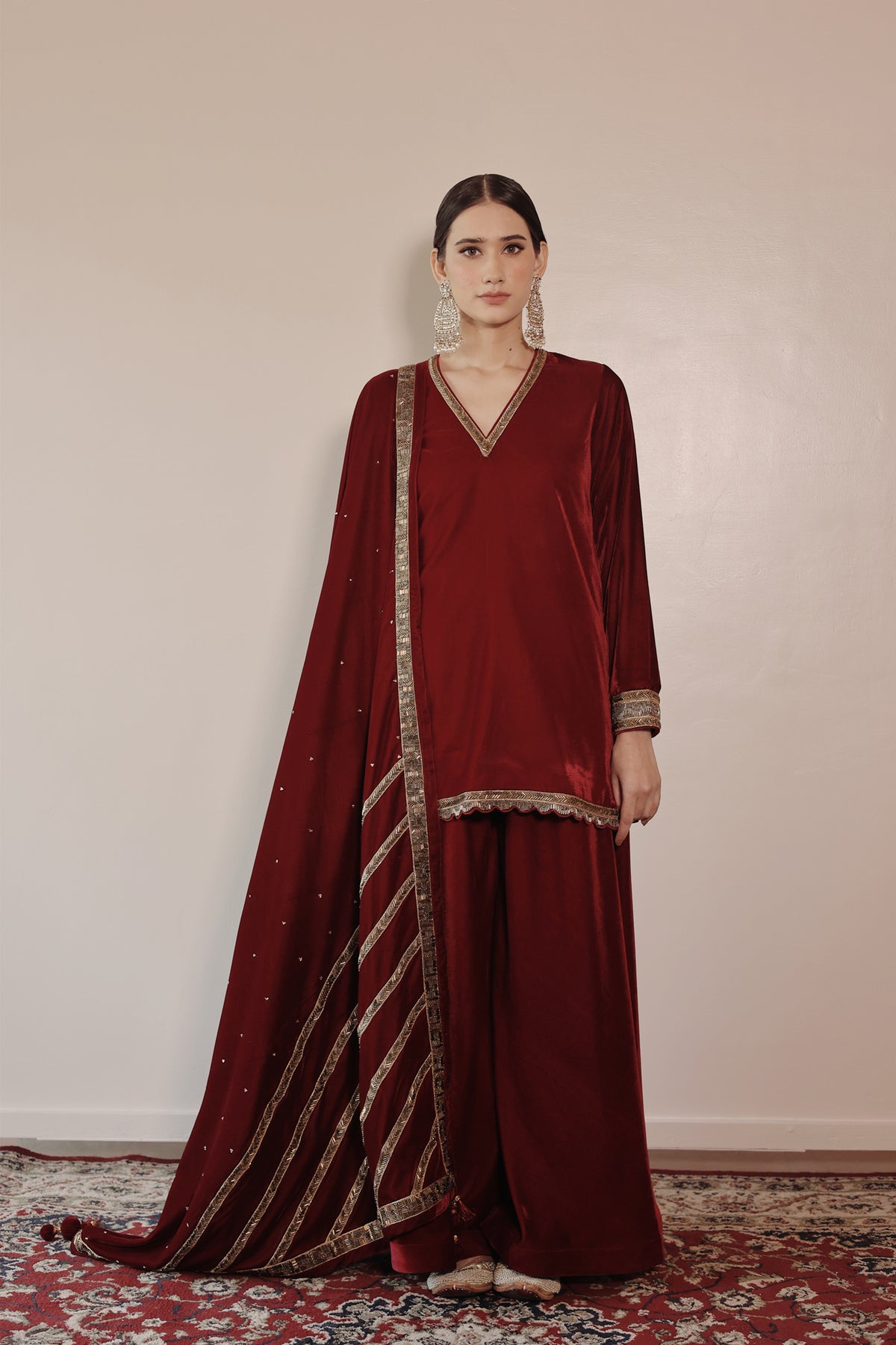 Black Sharara Suits for Women: Elegant Heavy Velvet Punjabi Wedding Suit,  Indian Bridal Salwar Suit With Gharara Shop Now - Etsy